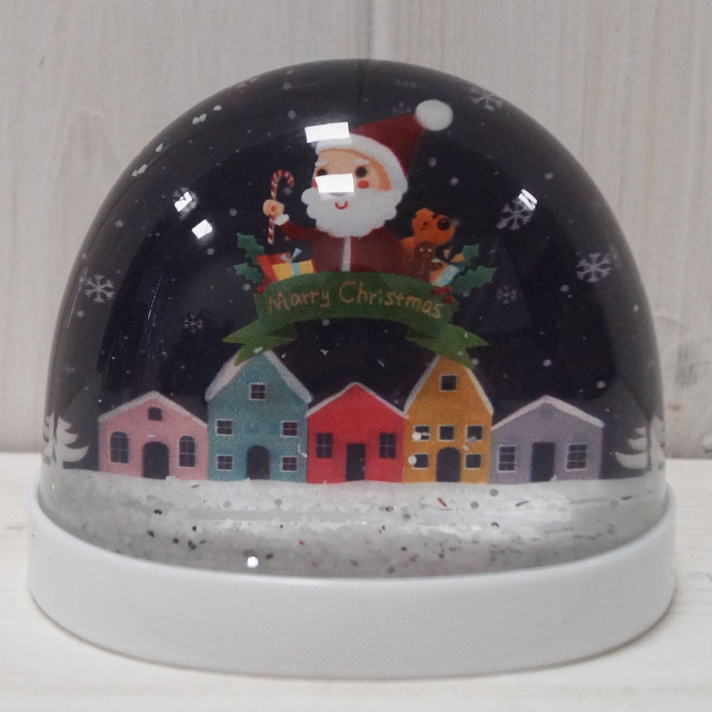 Plastic Snow Globe with Houses