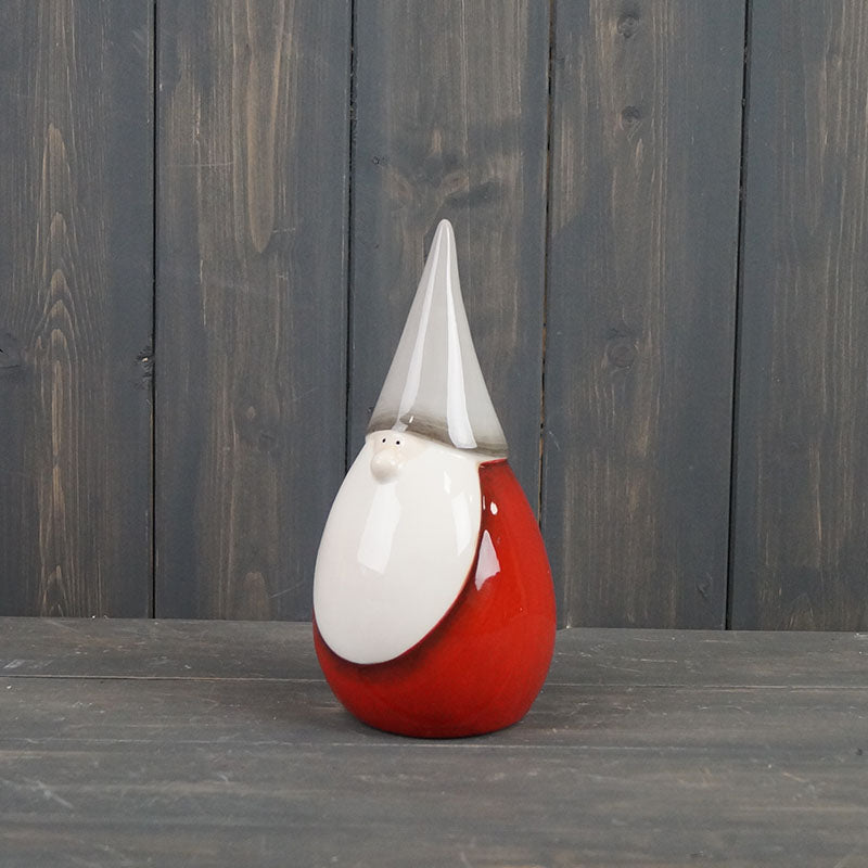 Red/Grey Ceramic Enchanted Santa