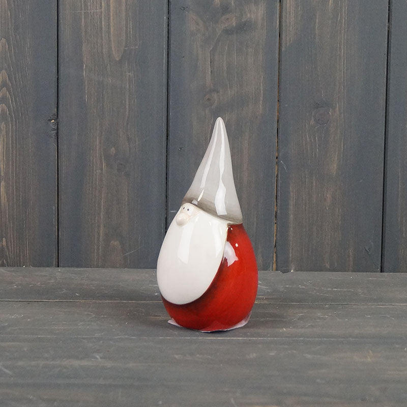 Red/Grey Ceramic Enchanted Santa