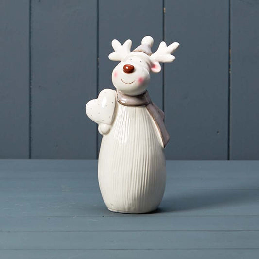 Ceramic Reindeer with Heart