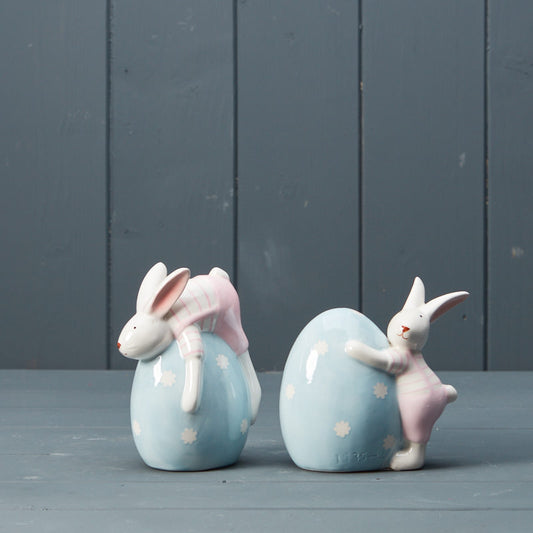 Ceramic Rabbit with Egg