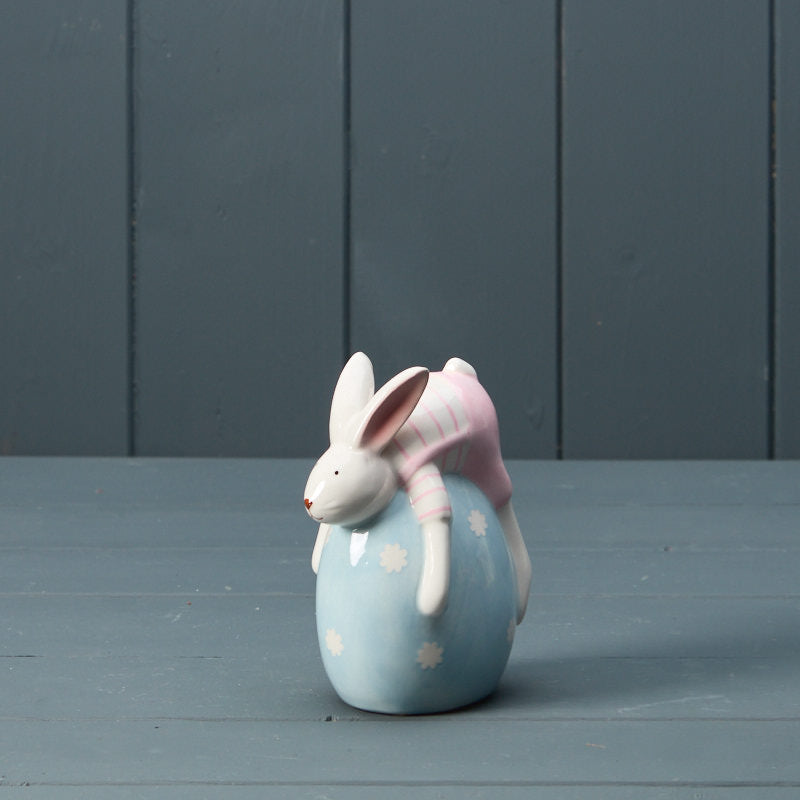 Ceramic Rabbit with Egg