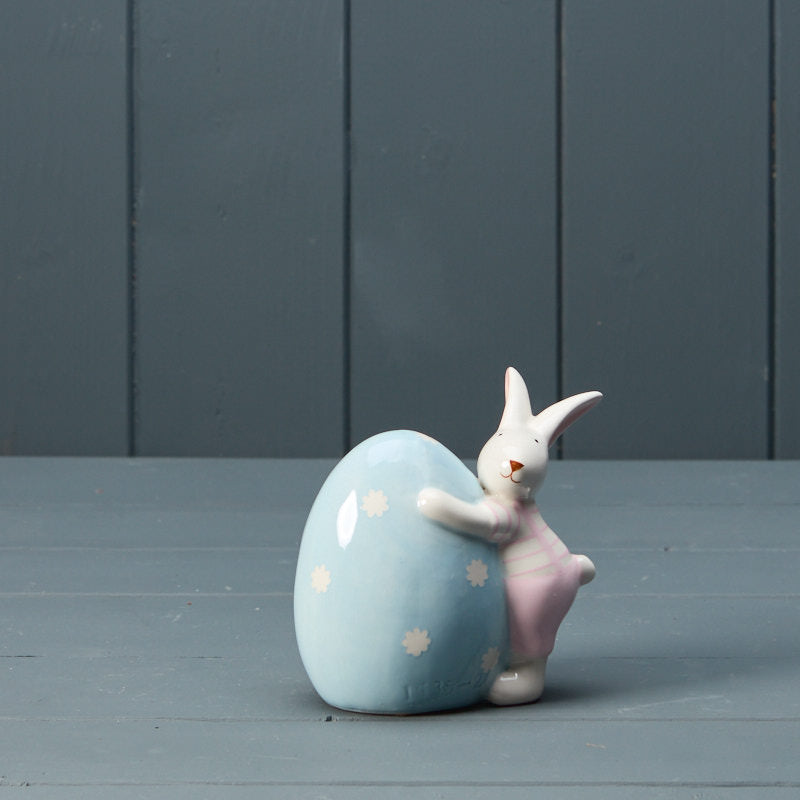 Ceramic Rabbit with Egg