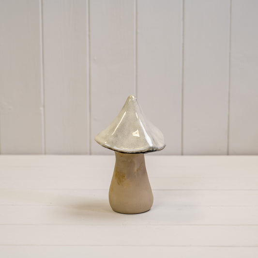 Beige Mottle Ceramic Mushroom