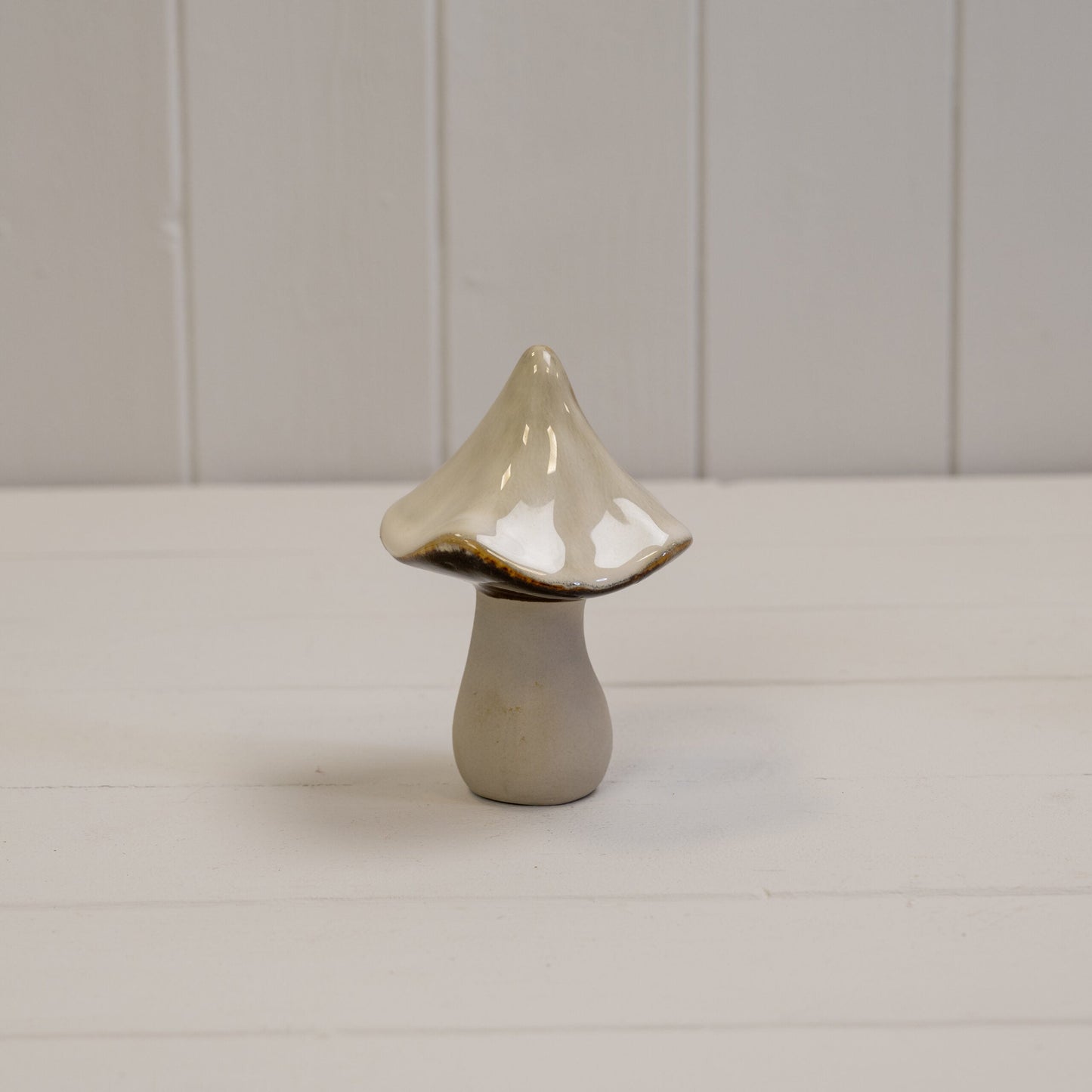 Beige Mottle Ceramic Mushroom