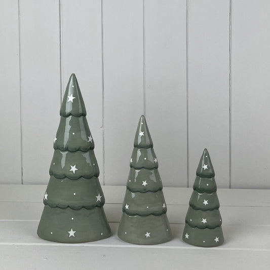 Light Green Ceramic Tree Decoration