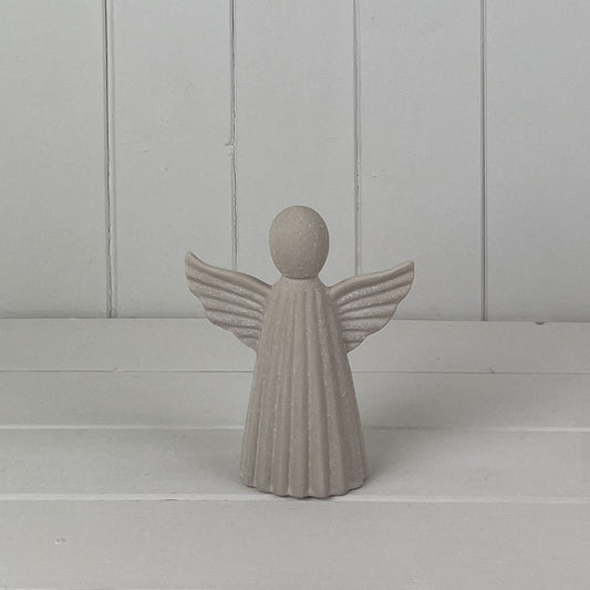 Sand Texture Effect Ceramic Angel Decoration