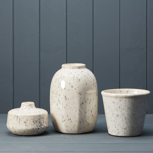 Speckled Ceramic Vases