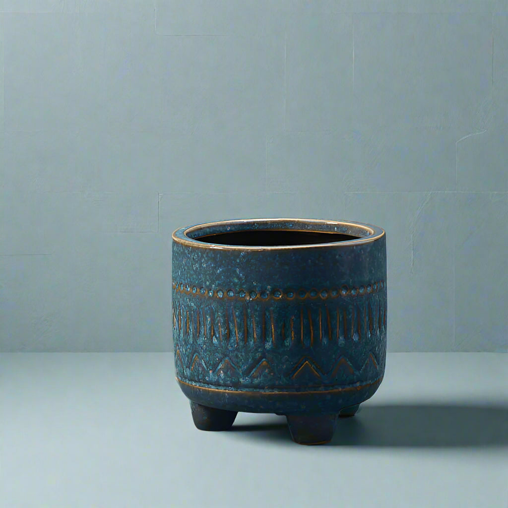 Blue Ceramic Pot Collection