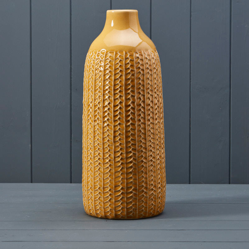 Yellow Ceramic Vase