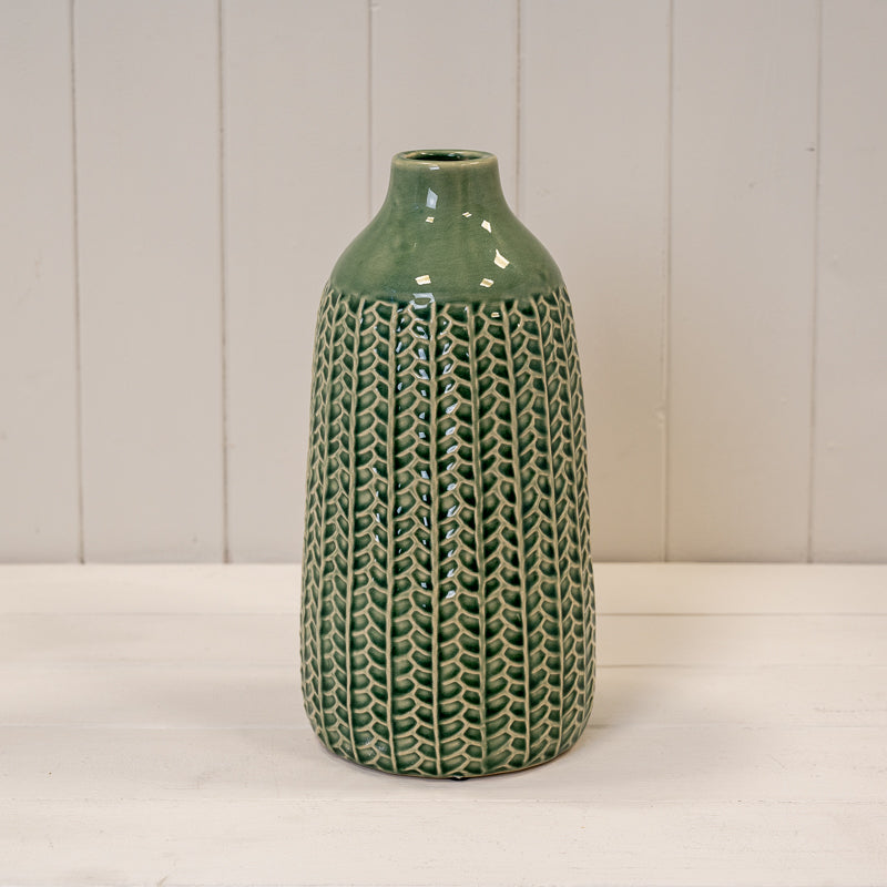 Green Ceramic Vase Collection