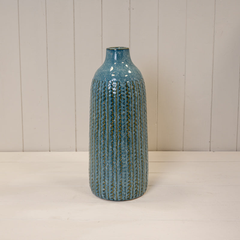 Blue Ceramic Vase Collection