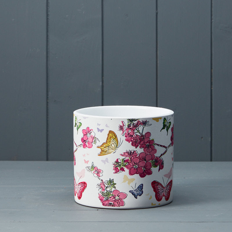 Floral Butterfly Pots