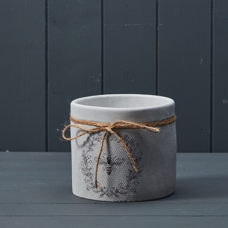 White Bee Pot