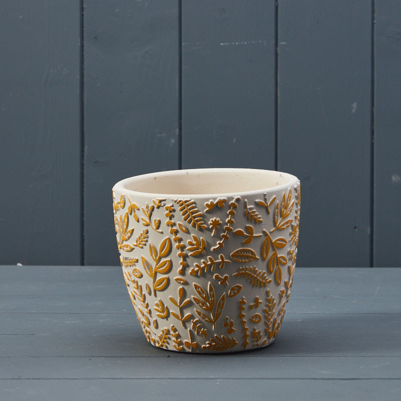 Yellow Leaf Pot