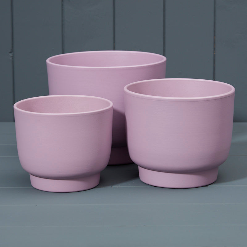 Griebling Lavender Ceramic Footed Pot