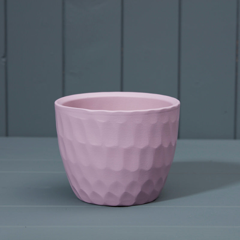 Matt Lavender Griebling Carve Pot