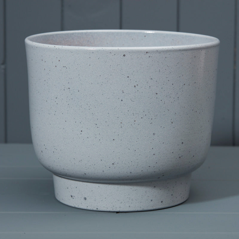 Griebling Grey Stoneware Ceramic Pot