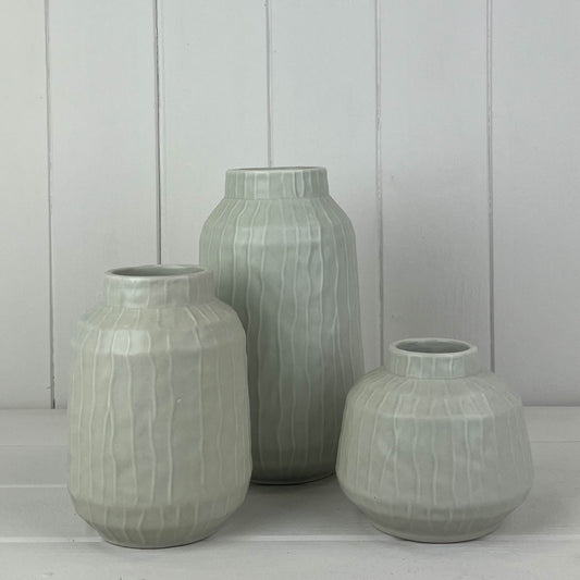 Glazed Pistachio Vase Collection