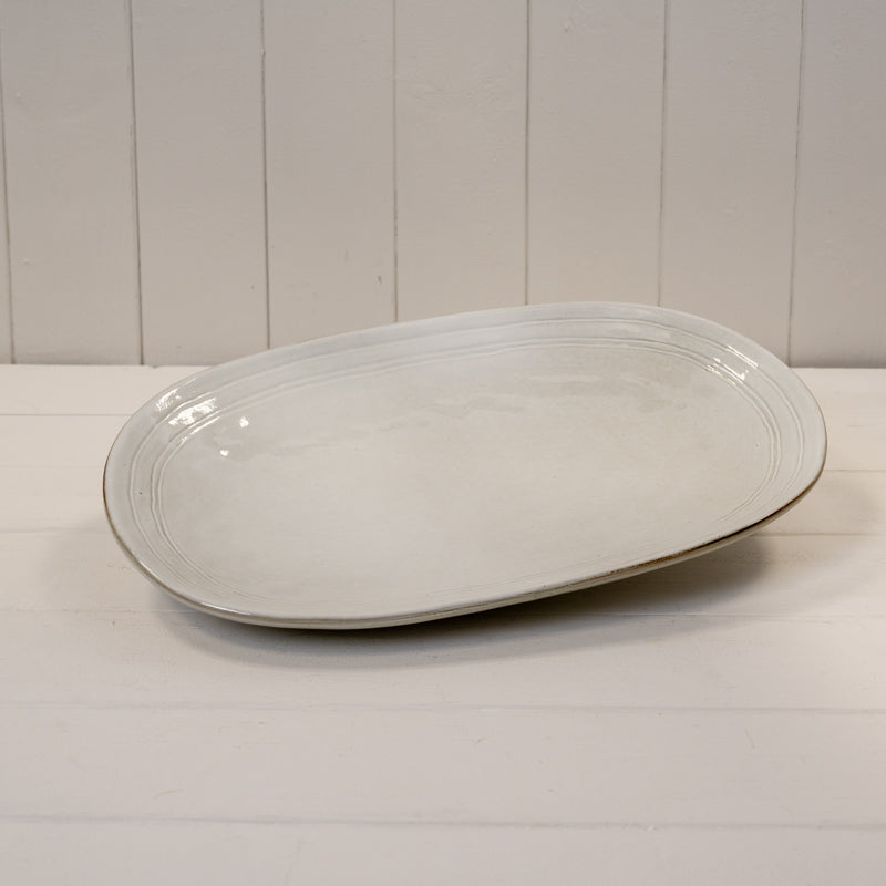 Stoneware Large Oval Plate