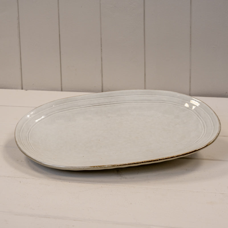 Stoneware Medium Oval Plate