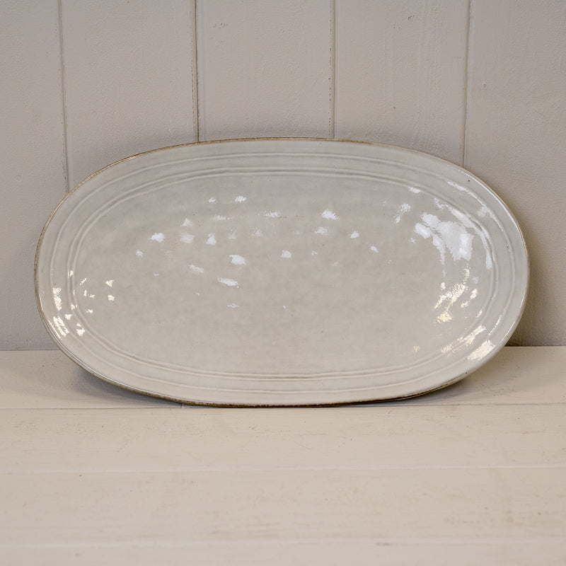 Stoneware Medium Oval Plate