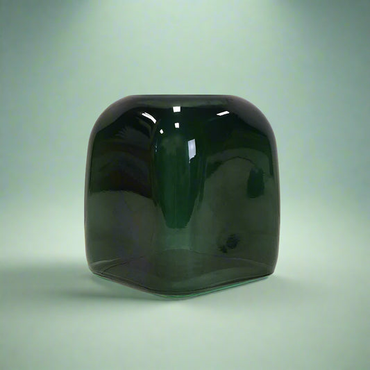 Green Square Bubble Vase