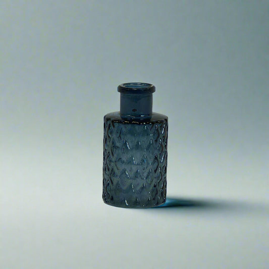 Blue Mini Geometric Glass Bottle