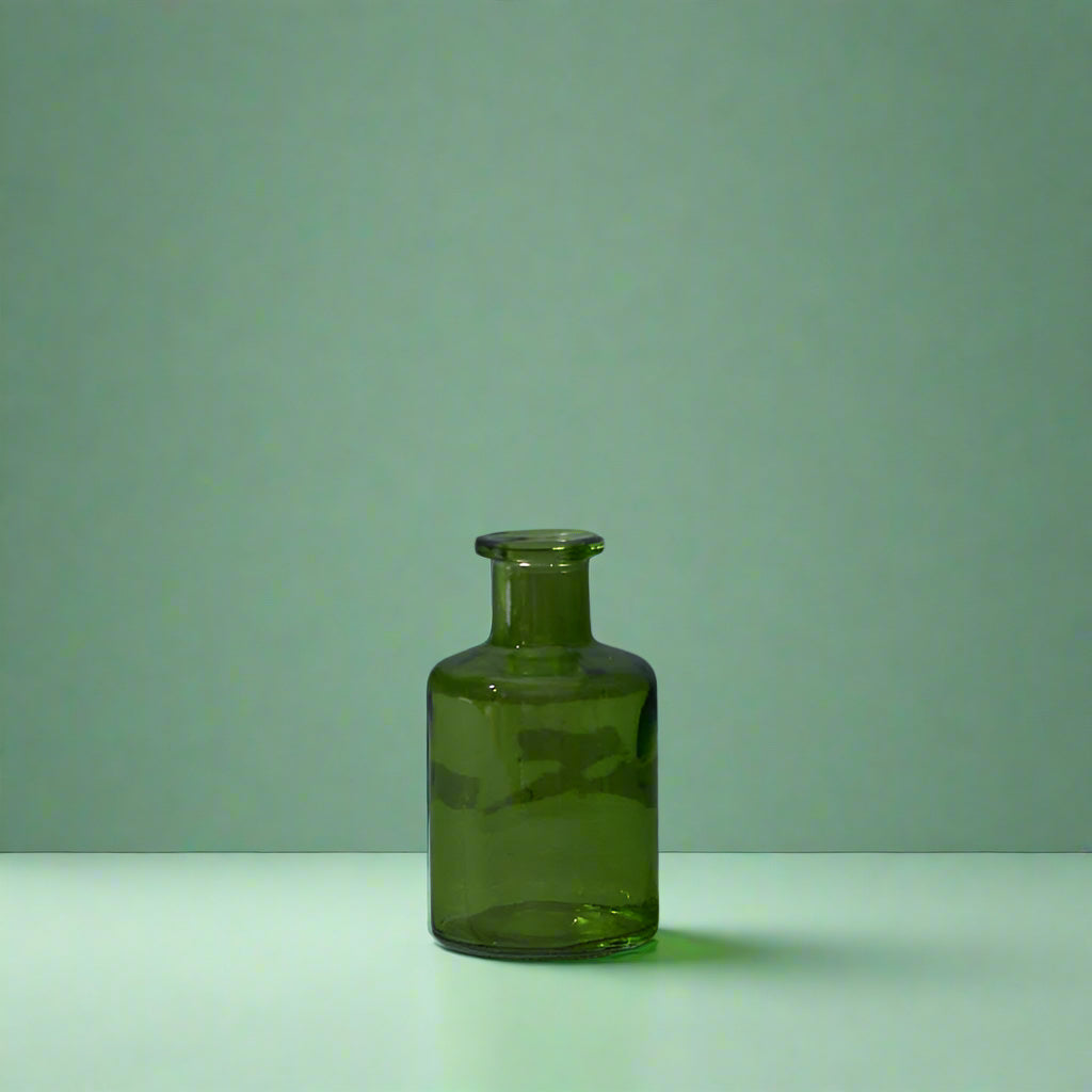 Emerald Green Glass Bottle