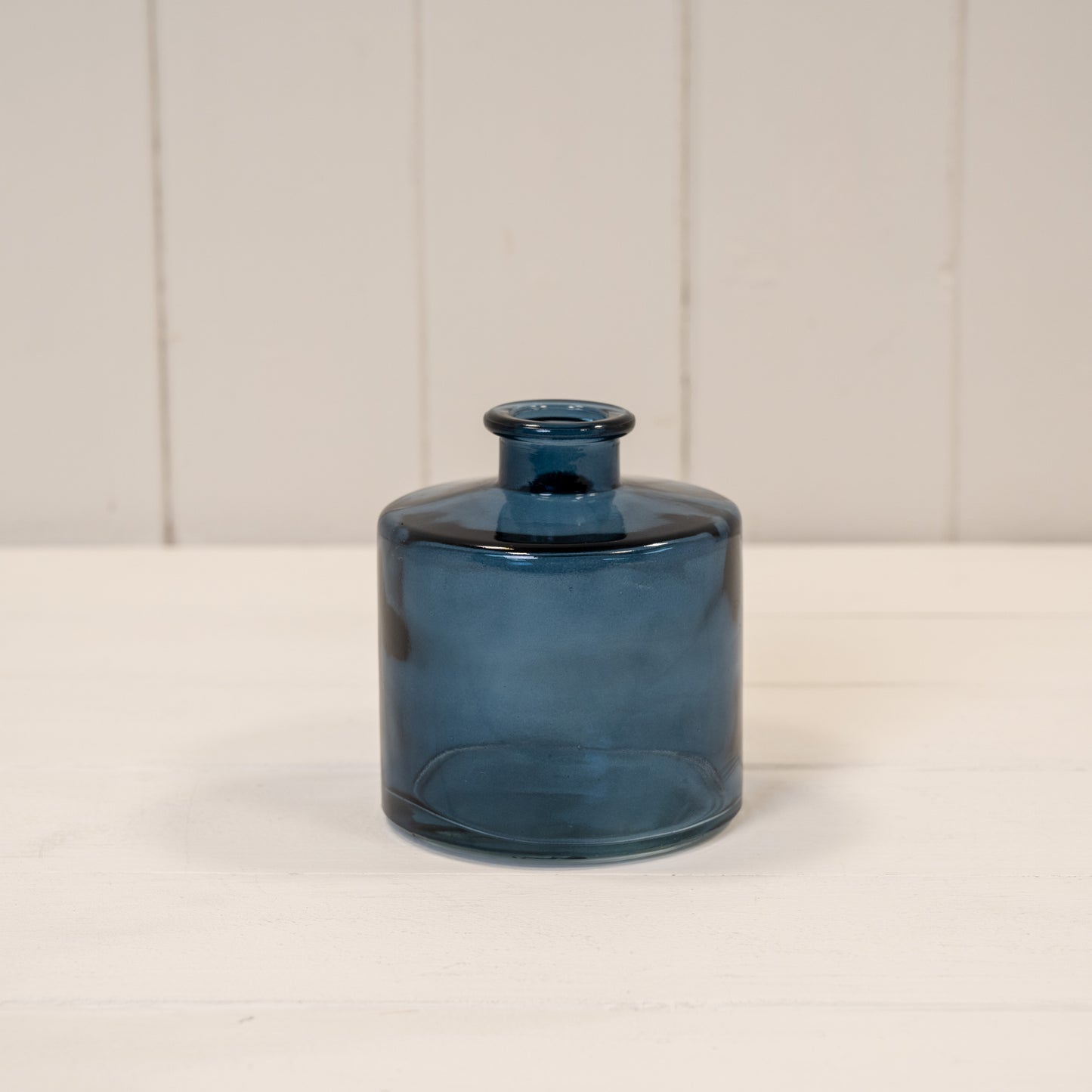 Blue Squat Glass Bottle