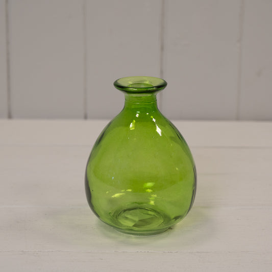 Emerald Green Glass Bud Vase