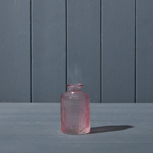 Lavender Dimpled Glass Bottle
