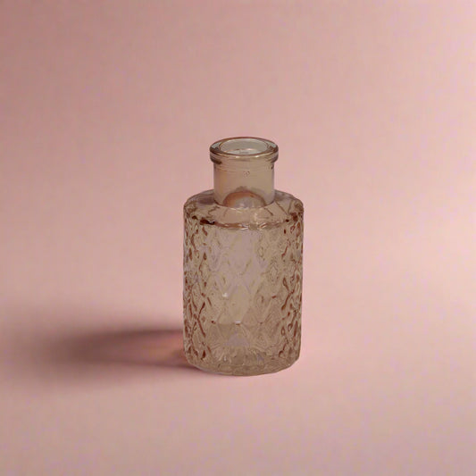 Rose Mini Geometric Glass Bottle