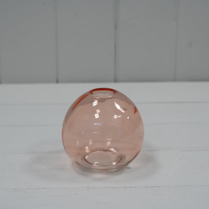 Rose Globe Glass Vase