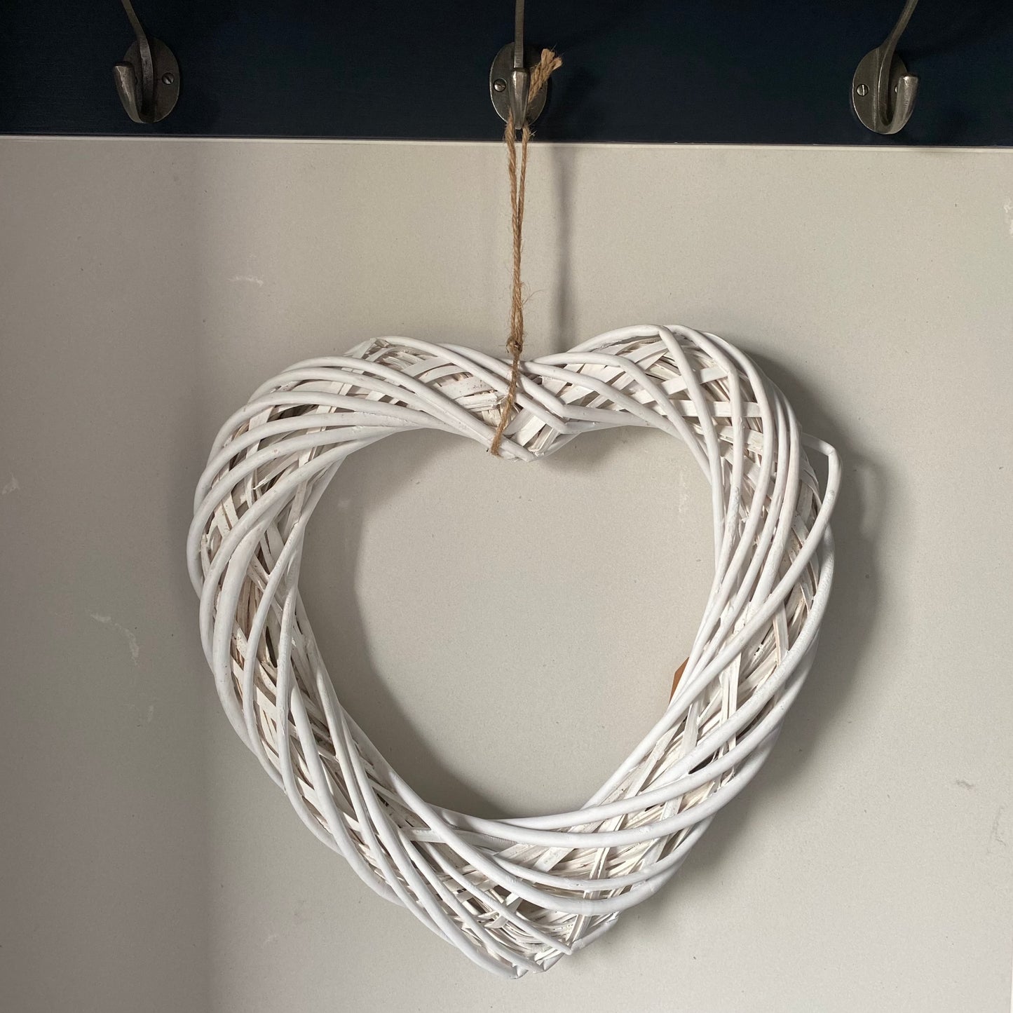 White Willow Heart Wreath