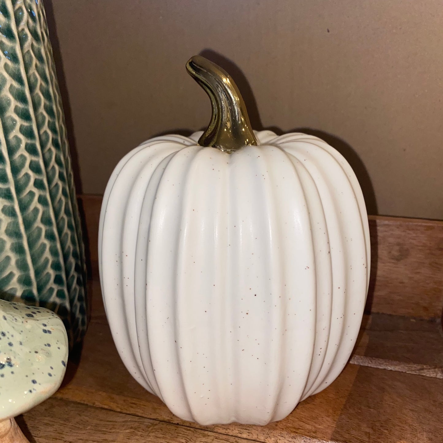 Gold Stem White Pumpkin