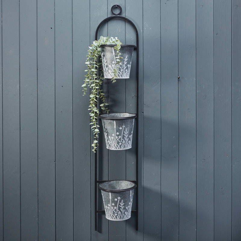 Meadow Wall Planter with Three Pots