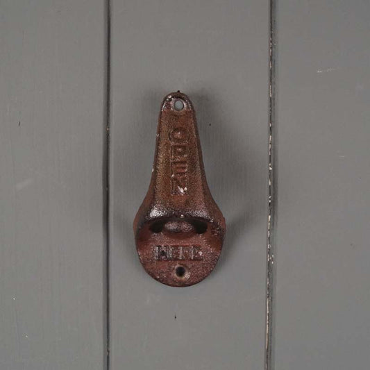 Cast Iron 'Open Here' Bottle Opener