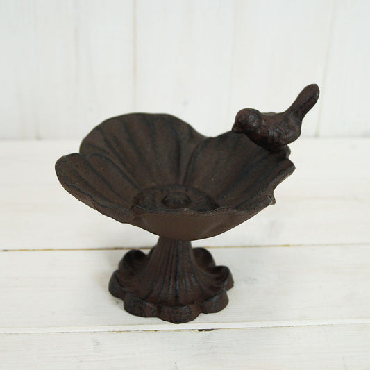 Cast Iron Flower Bird Bath