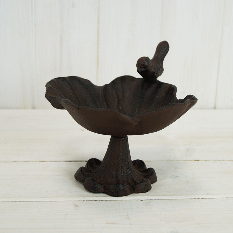 Cast Iron Flower Bird Bath