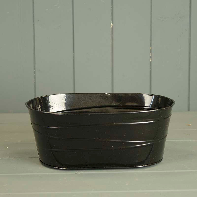 Black Zinc Pot