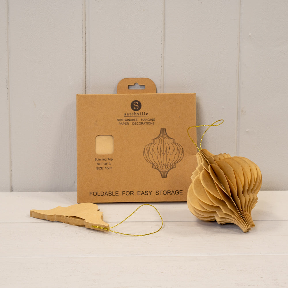 Caramel Paper Baubles