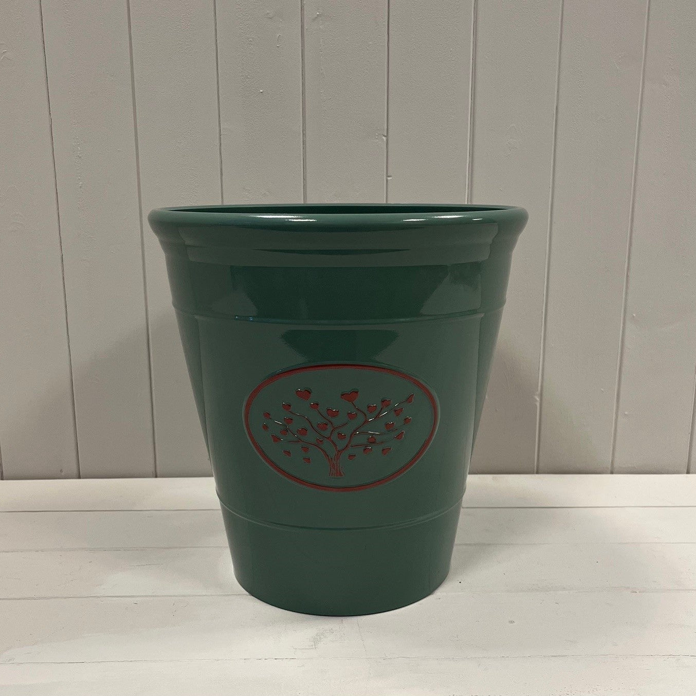 Green Round Love Heart Tree Planters