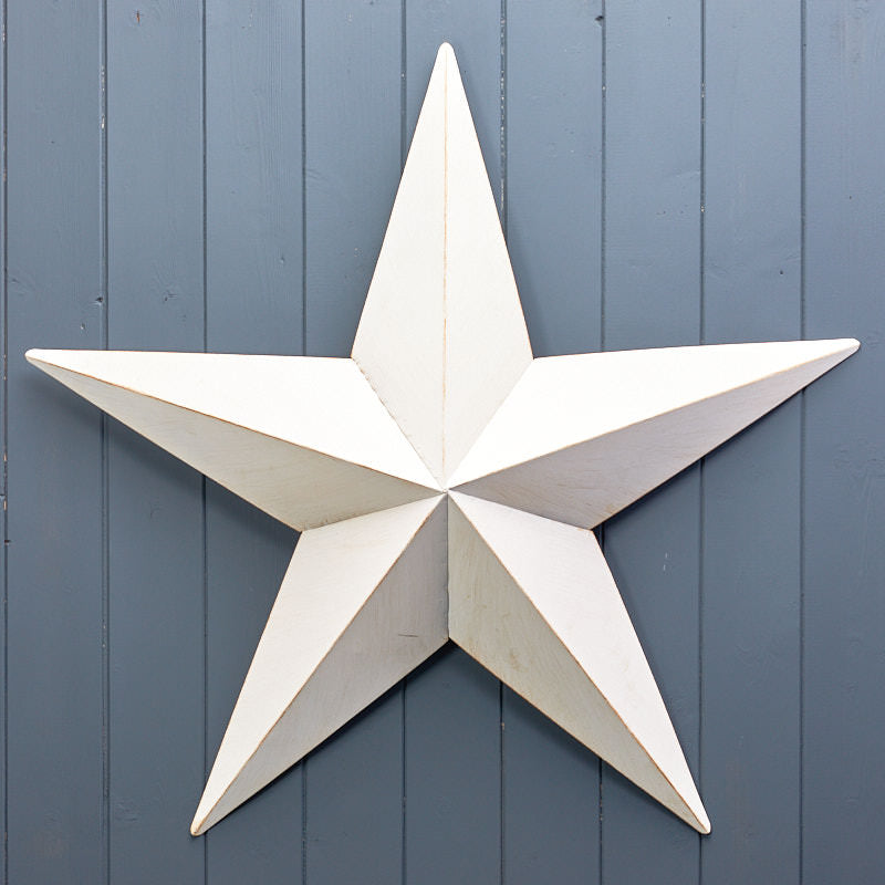 White Metal Star