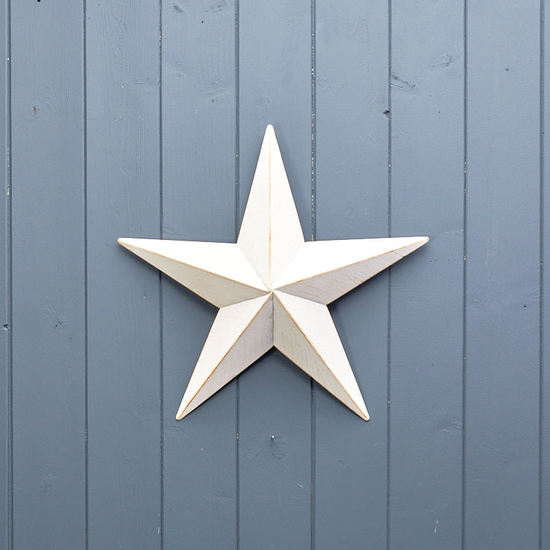 White Metal Star