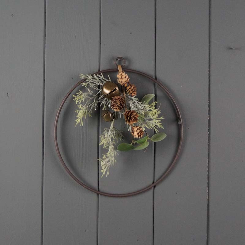 Wire Wreath with Foliage