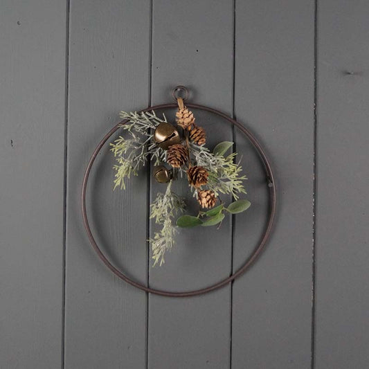 Wire Wreath with Foliage