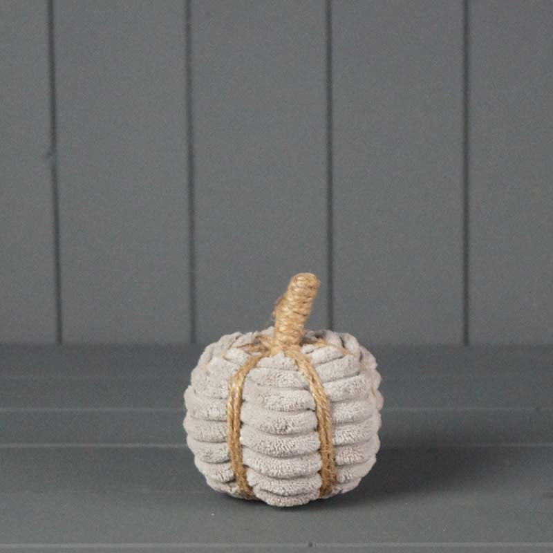 Grey Fabric Pumpkin