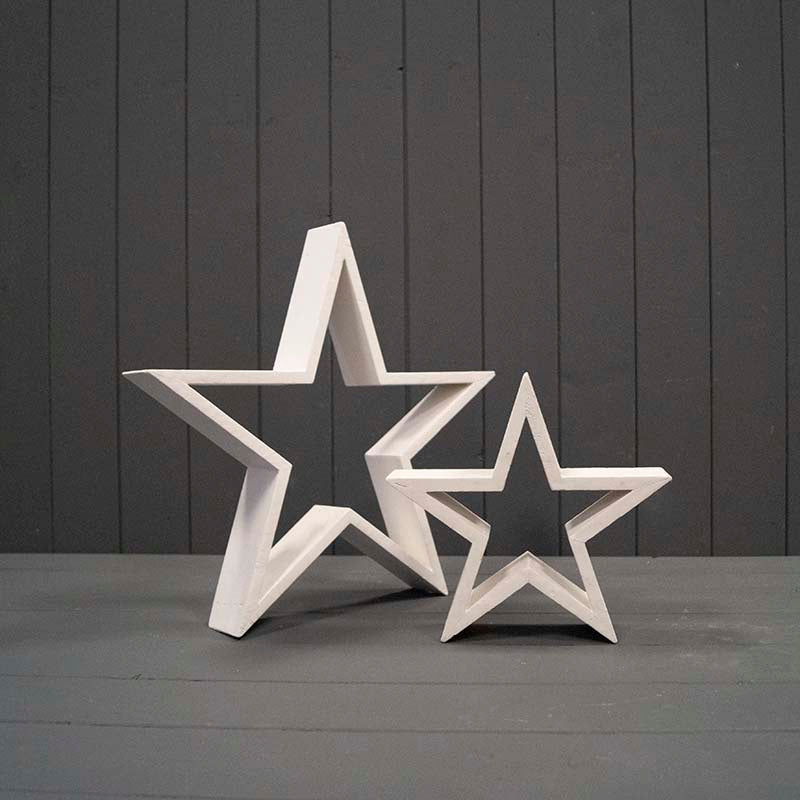 White Wooden Star