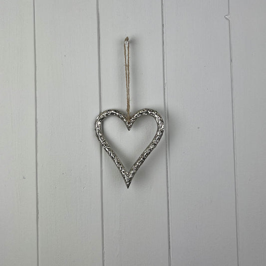 Silver Metal Heart